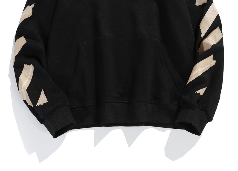 Худи Off White Kraft Tape "Black" фото № 7
