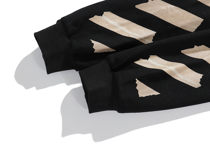 Худи Off White Kraft Tape "Black" фото № 8