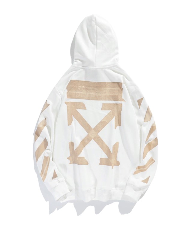 Худи Off White Kraft Tape "White" фото № 2