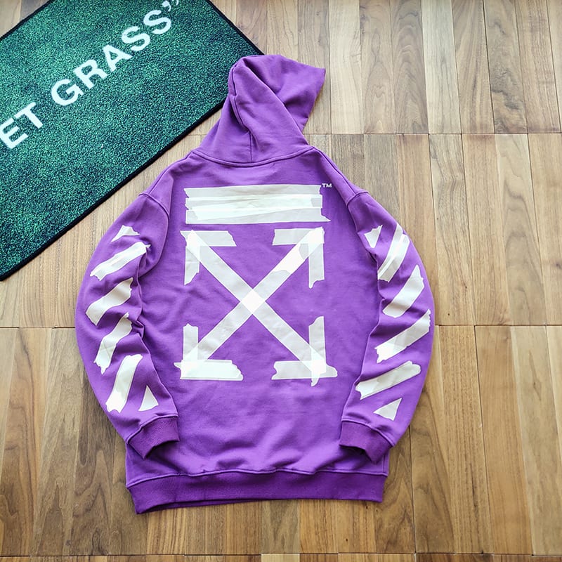 Худи Off White Big Logo "Purple" фото № 3