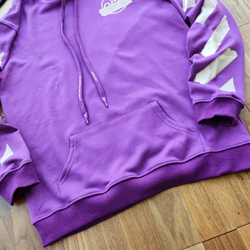 Худи Off White Big Logo "Purple" фото № 5