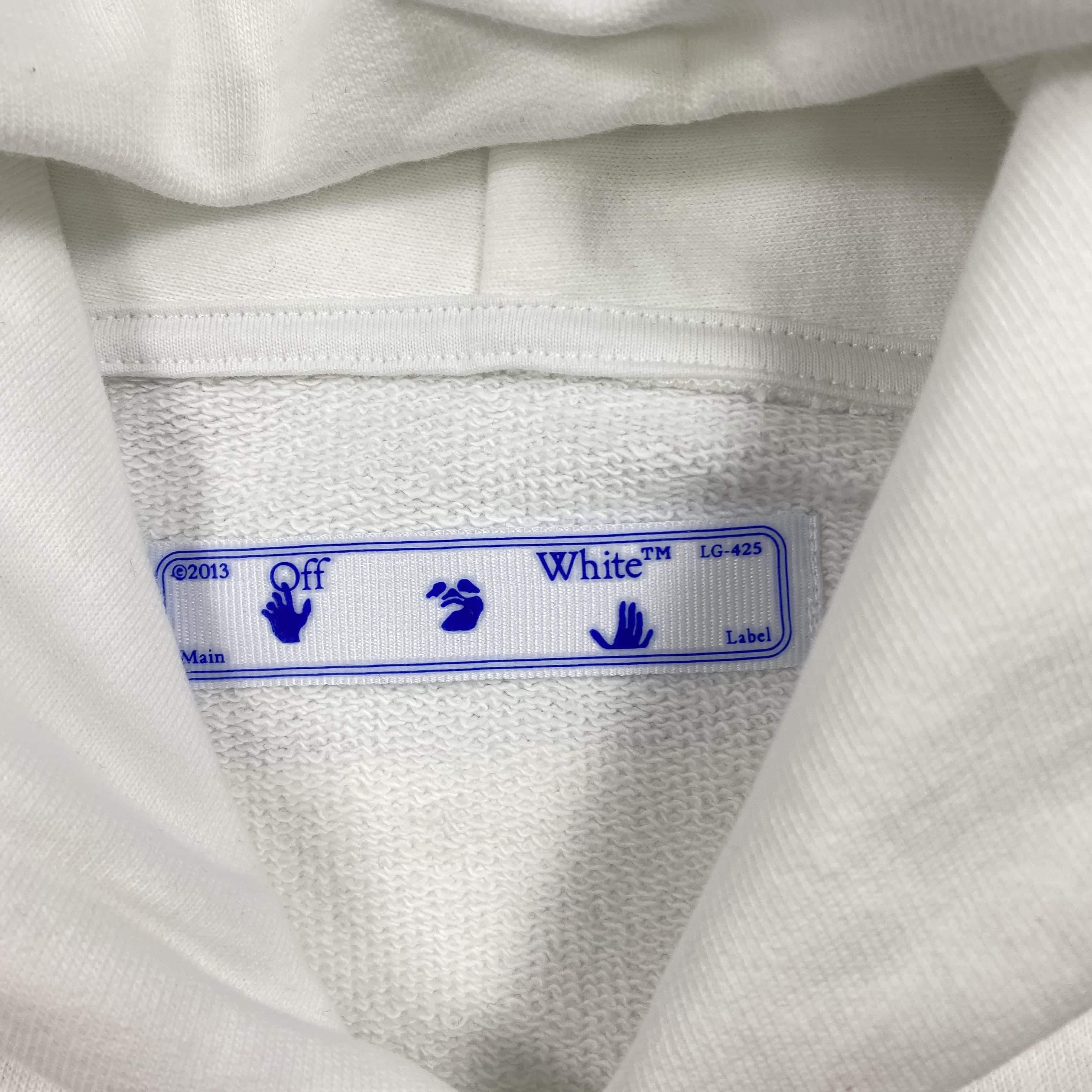 Худи Off White Big Red Logo "White" фото № 5