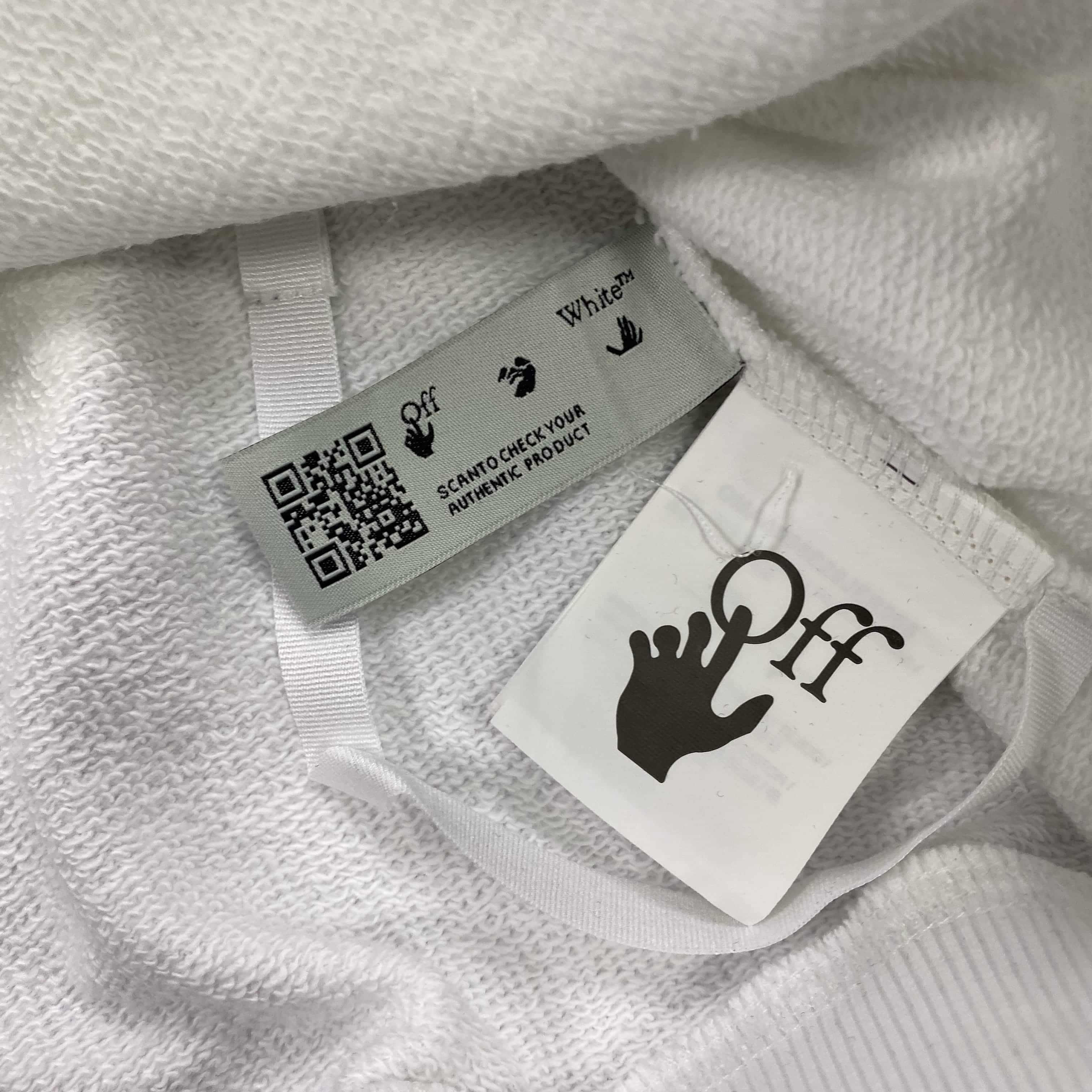 Худи Off White Big Red Logo "White" фото № 6