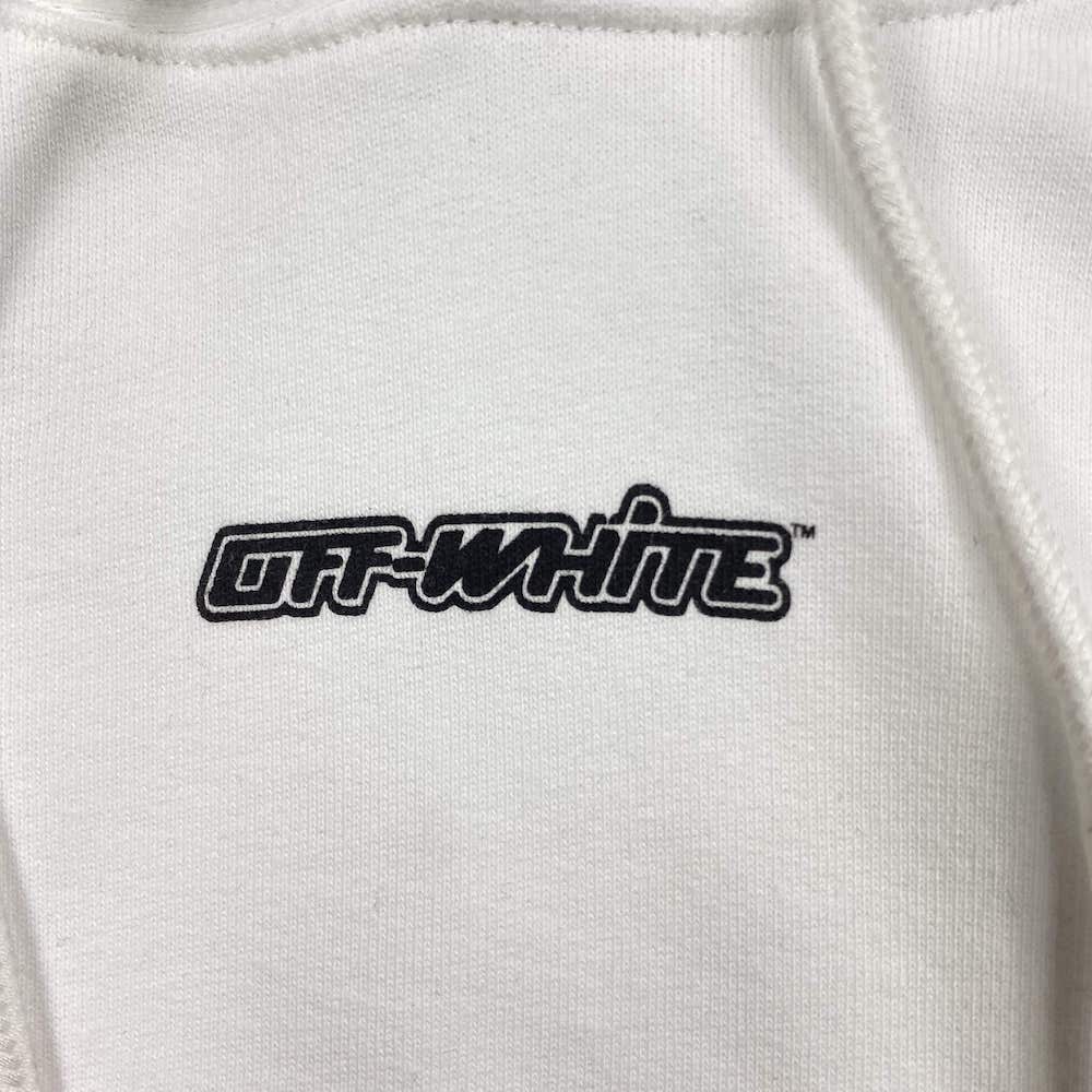 Худи Off White Big Blue Logo "White" фото № 4