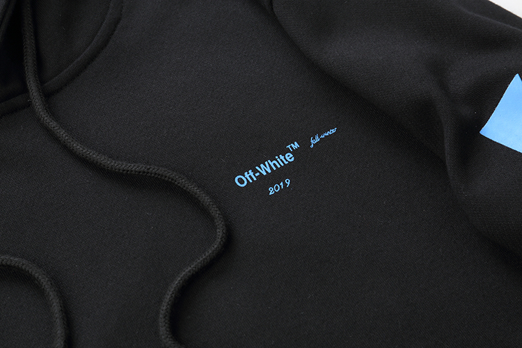 Худи OFF WHITE Gradient Stripes "Black" фото № 4