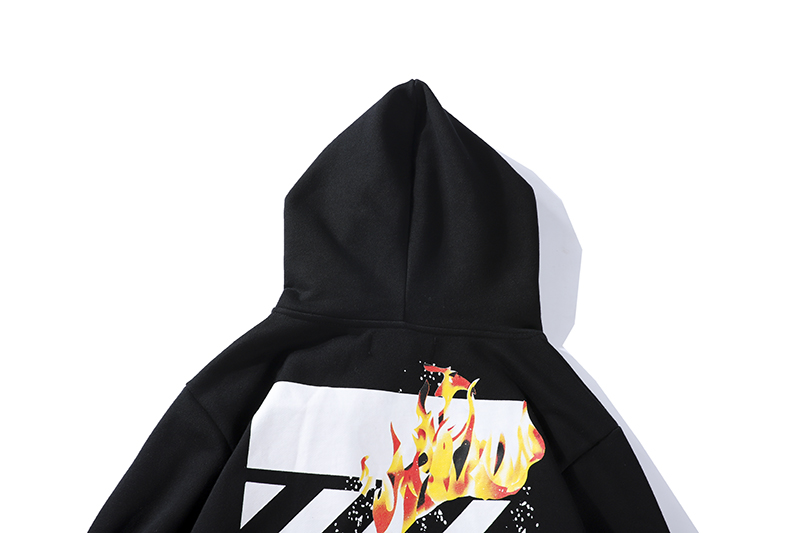 Худи OFF WHITE Hands With Fire "Black" фото № 3