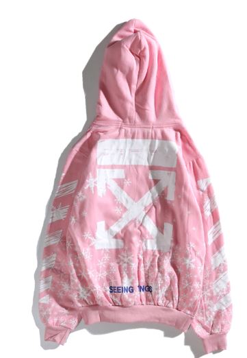 Худи OFF WHITE Snowflakes "Pink" фото № 2