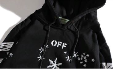 Худи OFF WHITE Snowflakes "Black" фото № 3