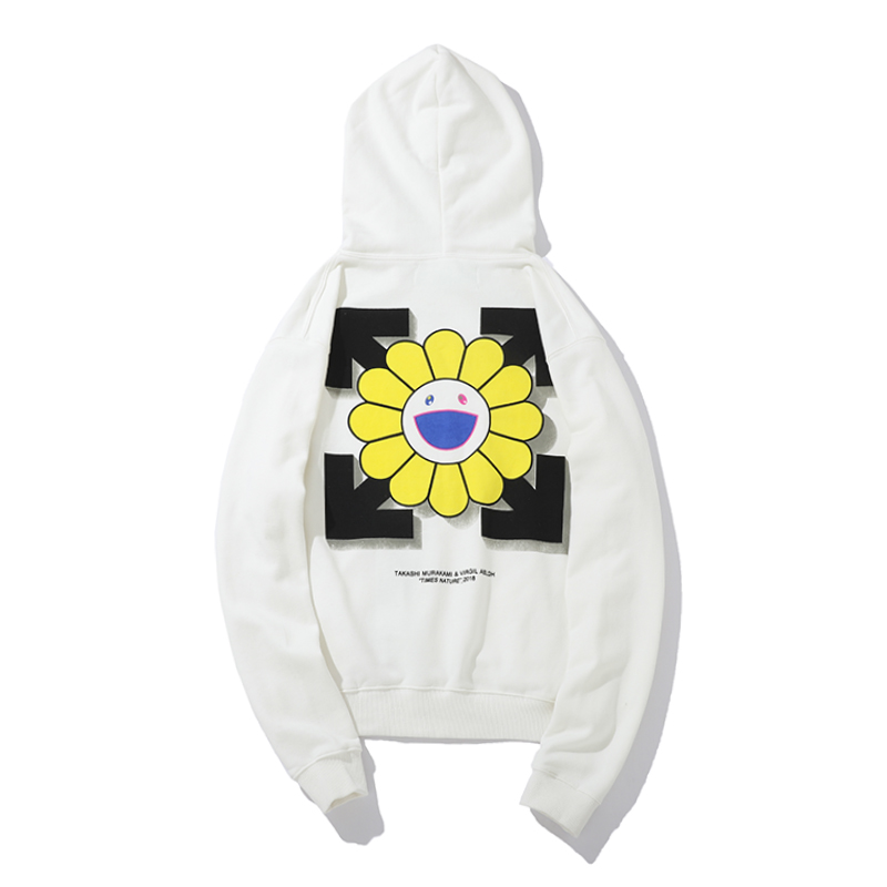 Худи OFF WHITE Yellow Smiling Flower "White" фото № 2