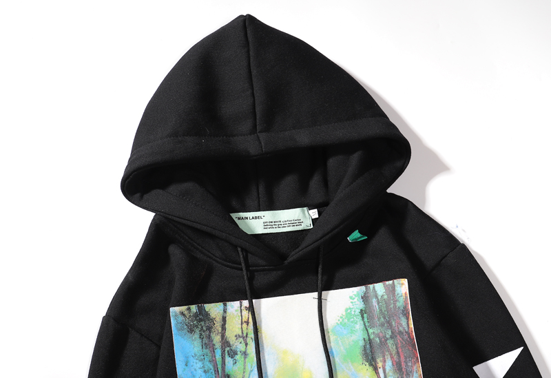 Худи Off White Waterfall Logo Label "Black" фото № 3