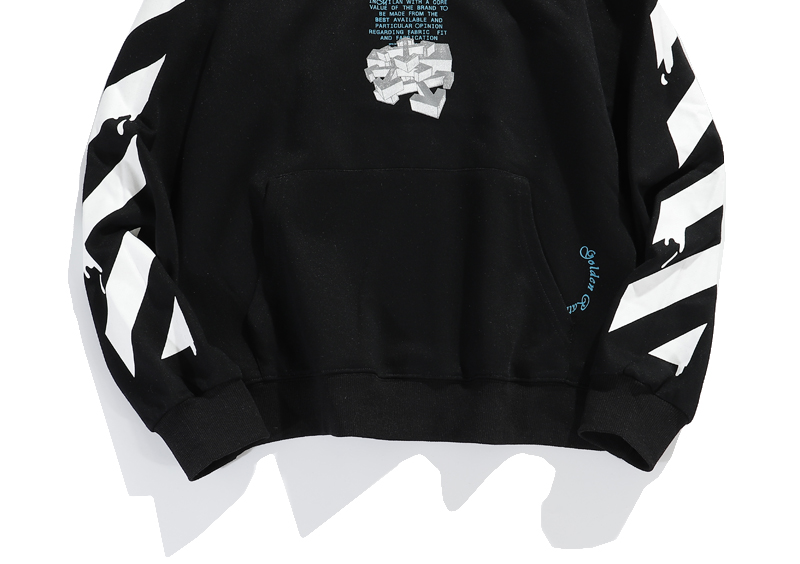 Худи Off White Paint Graffiti "Black" фото № 3