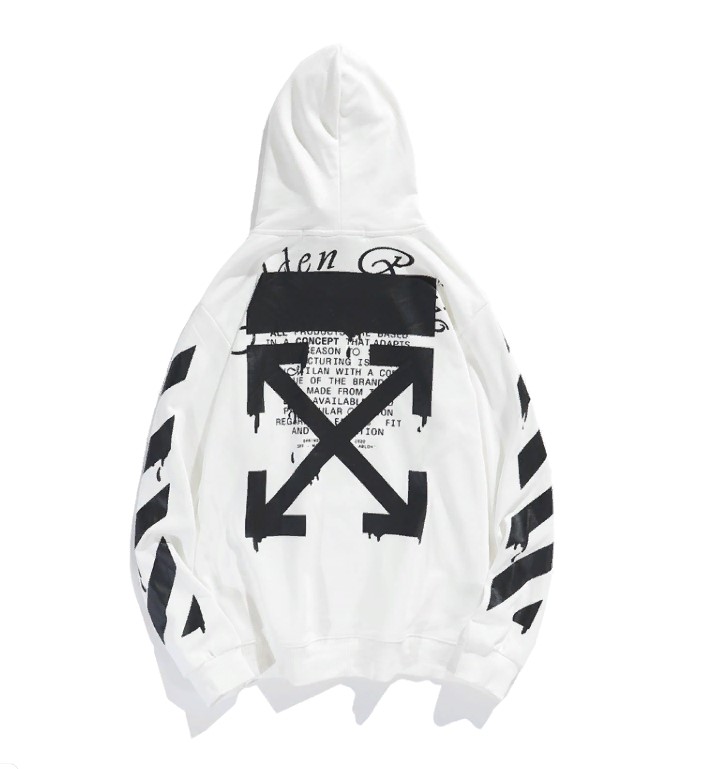 Худи Off White Paint Graffiti "White" фото № 2