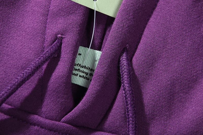 Худи Off White Maple Leaf "Purple" фото № 3