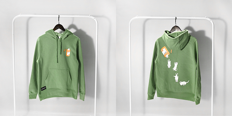 Худи RipnDip White Cats "Green" фото № 2