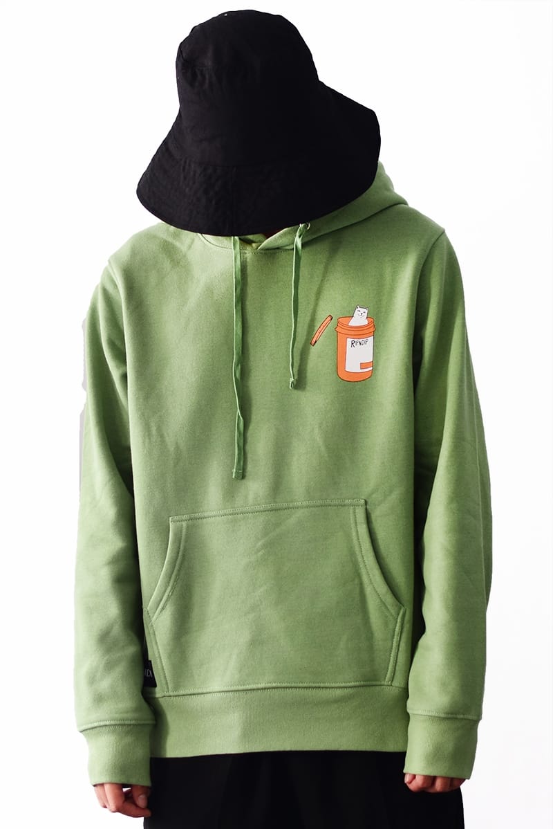 Худи RipnDip White Cats "Green" фото № 6