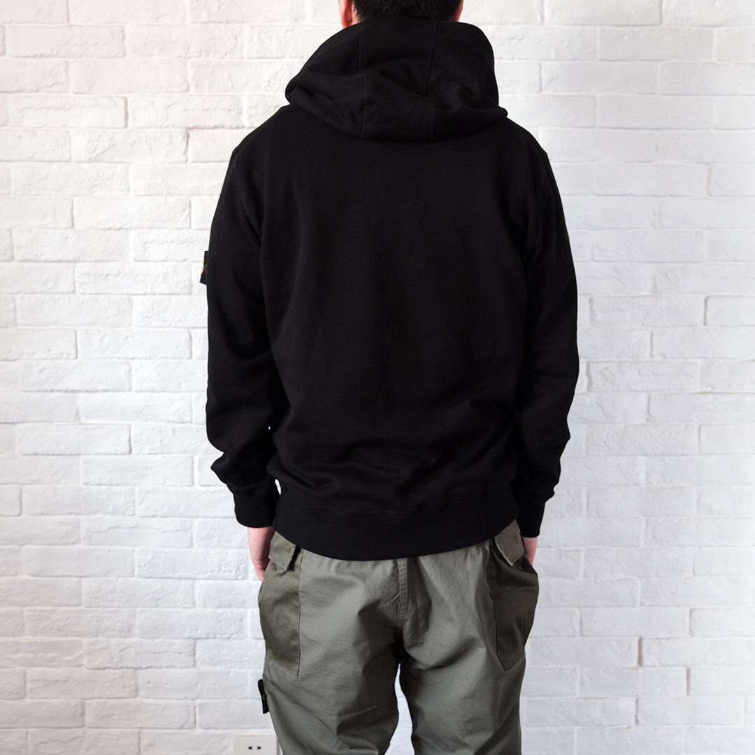 Худи Stone Island Label On Sleeve "Black" фото № 2