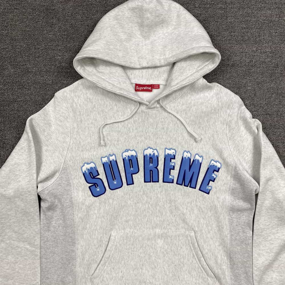 Худи Supreme Brand With Snow "Gray" фото № 4