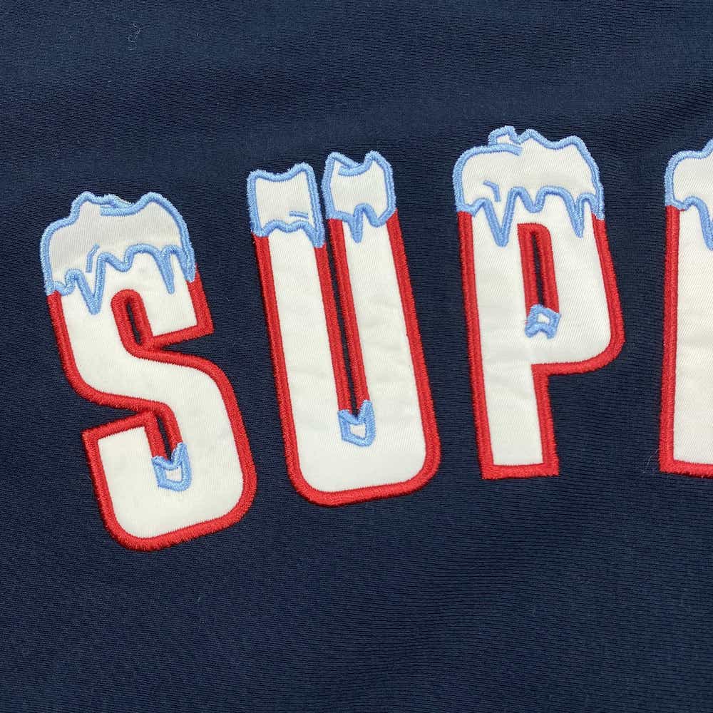 Худи Supreme Brand With Snow "Blue" фото № 5