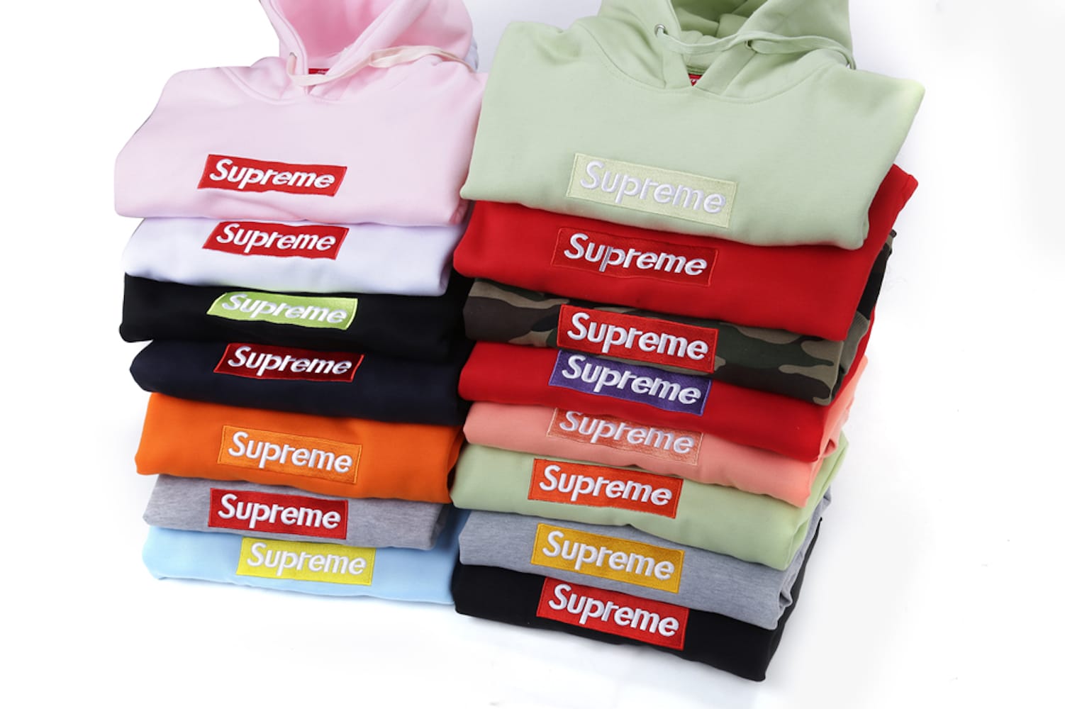 Худи Supreme FW17 Box Logo "Ice Blue" фото № 4