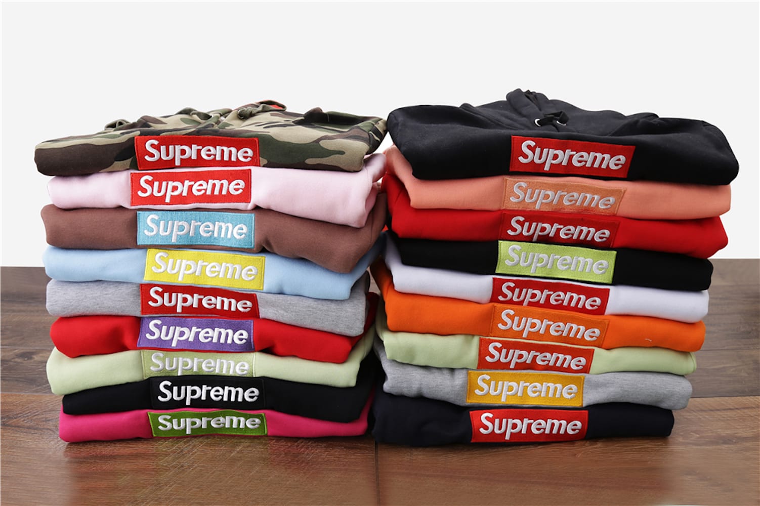 Худи Supreme FW17 Box Logo "Red/Violet" фото № 3