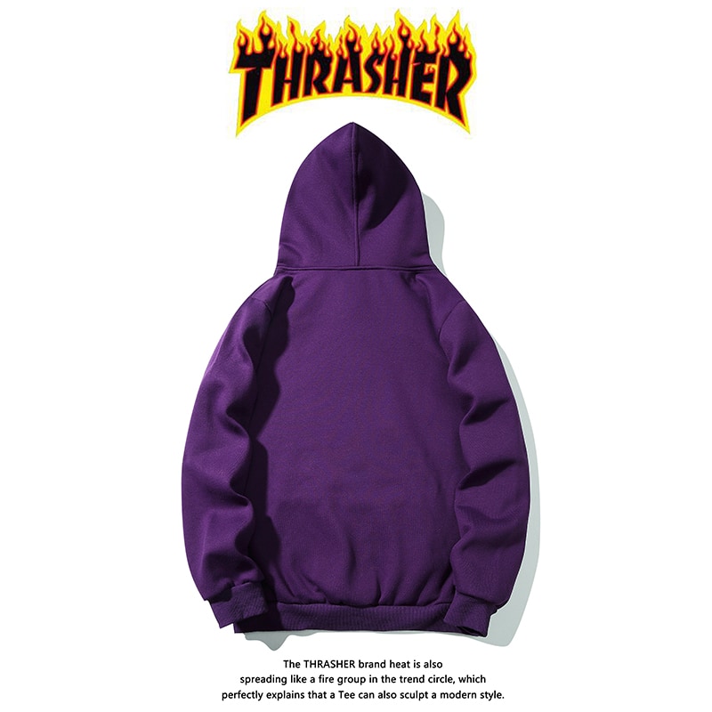 Худи Thrasher Flames "Purple" фото № 7