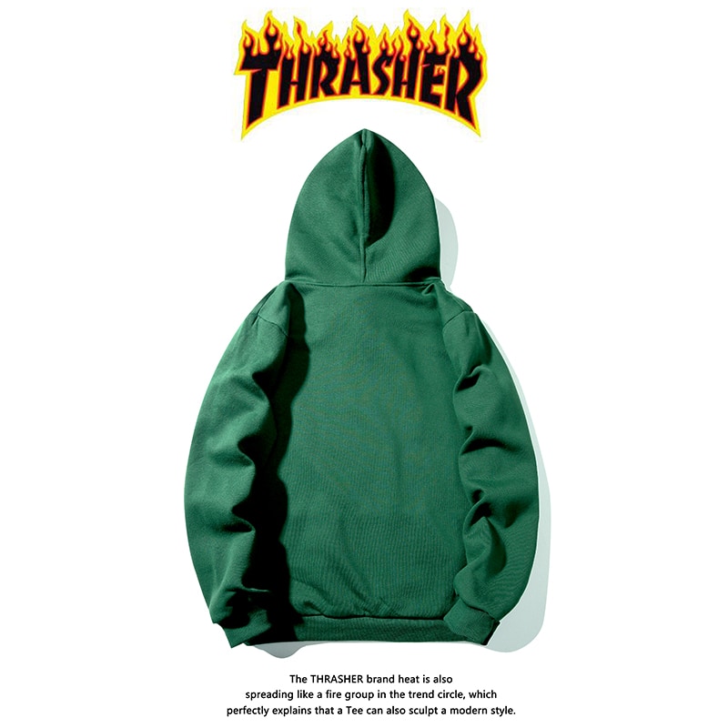 Худи Thrasher Flames "Green" фото № 7