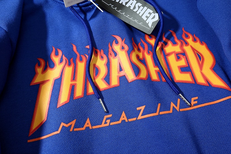 Худи Thrasher Flames "Blue" фото № 3