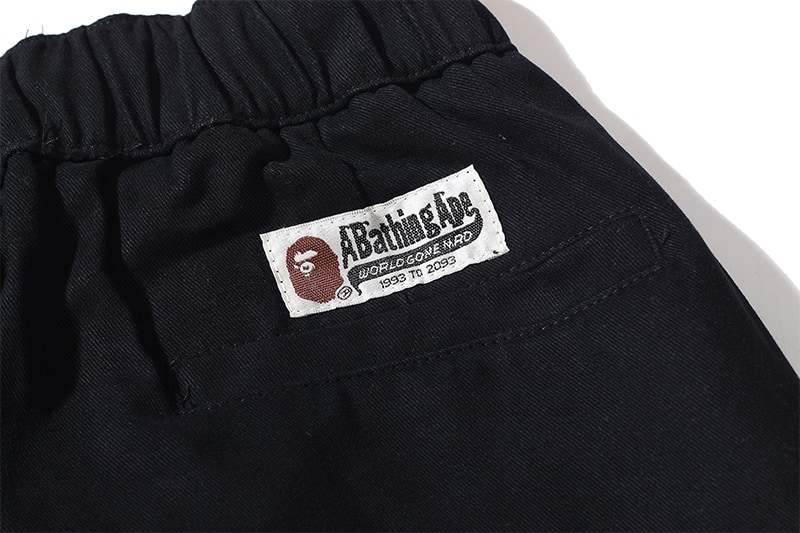 Джоггеры Bape Side Shark "Black" фото № 6