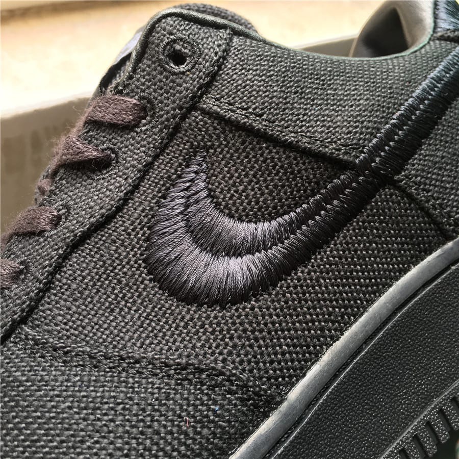 Stussy x Nike Air Force 1 Low "Black" фото № 9