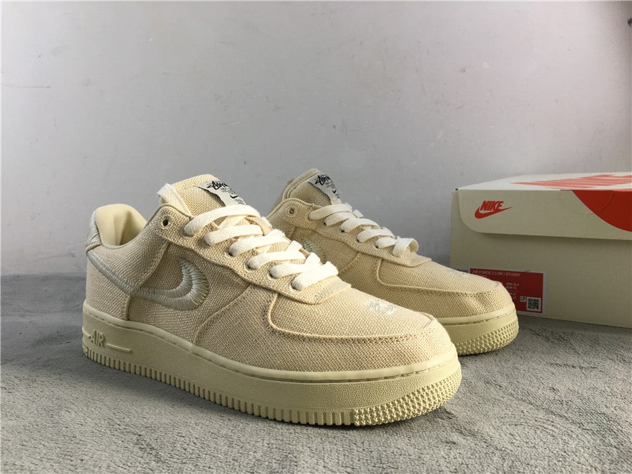 Stussy x Nike Air Force 1 Low "Fossil" фото № 4