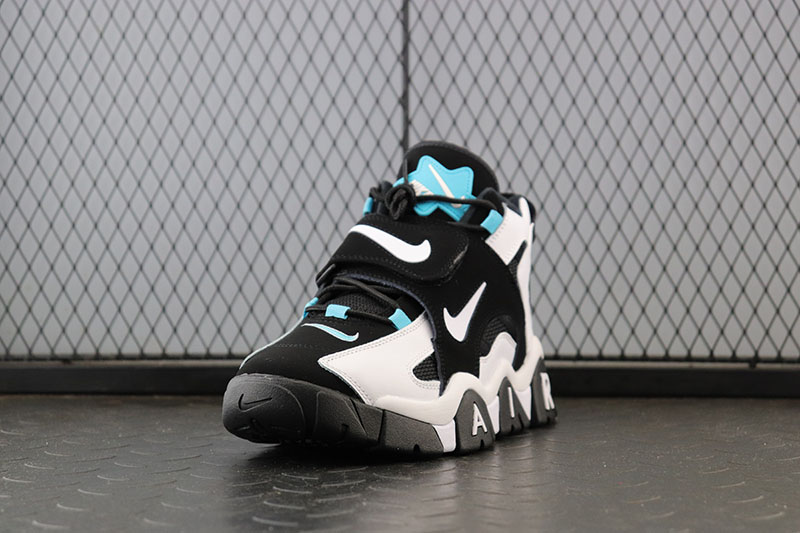 Nike Air Barrage Mid "Black White Aqua" фото № 3