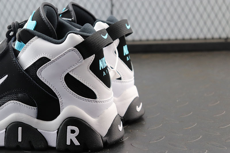 Nike Air Barrage Mid "Black White Aqua" фото № 7