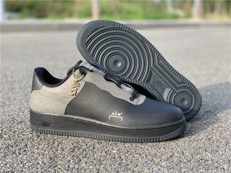 A COLD WALL x Nike Air Force 1 "Black / Grey" фото № 5