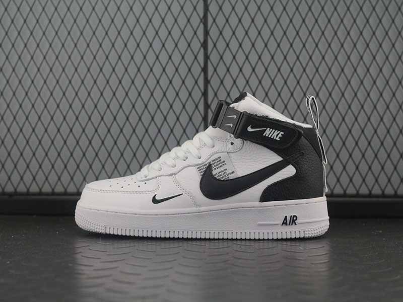 Nike Air Force 1 Mid 07 Lv8 "White/Black" фото № 4