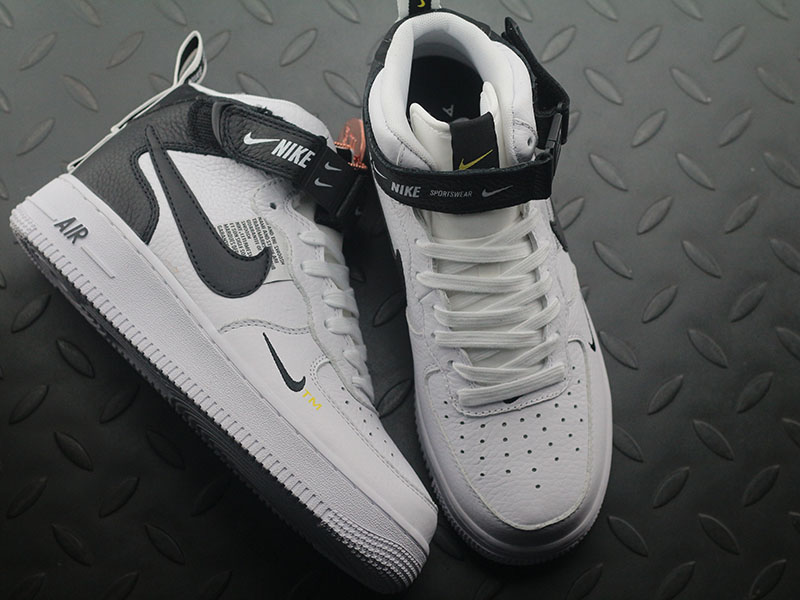 Nike Air Force 1 Mid 07 Lv8 "White/Black" фото № 5