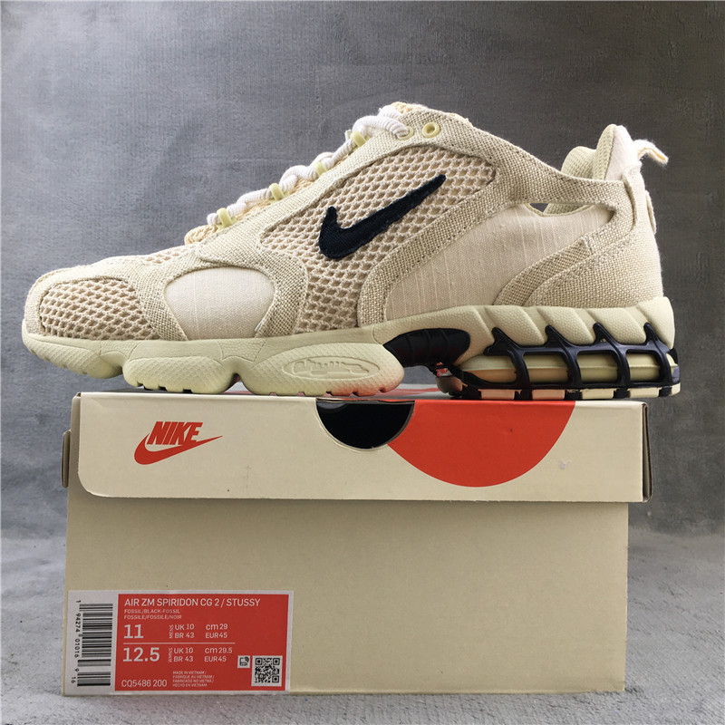 Stussy x Nike Air Zoom Spiridon Caged 2 "Beige" фото № 2