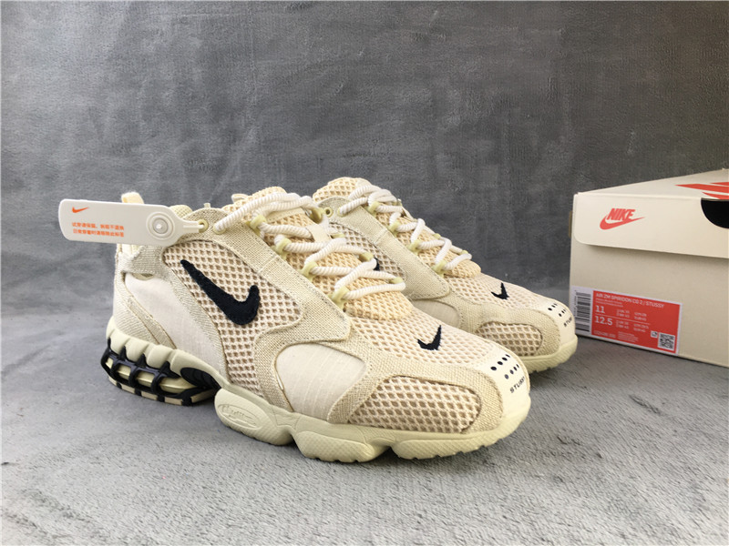Stussy x Nike Air Zoom Spiridon Caged 2 "Beige" фото № 3