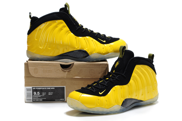 Nike Air Foamposite "Black/Yellow" фото № 4