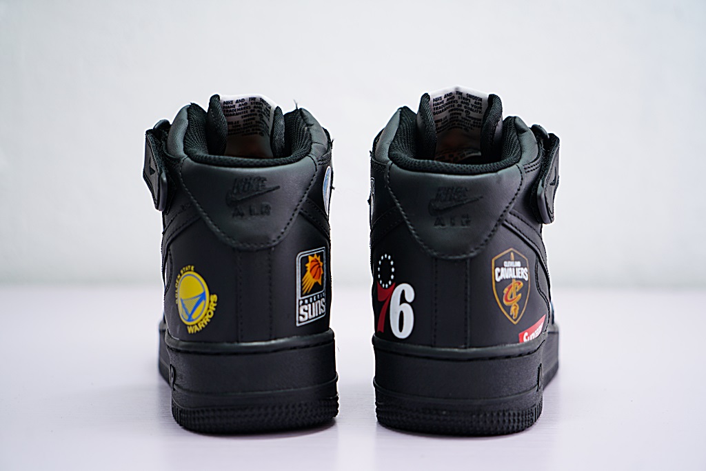 Supreme x Nike Air Force 1 NBA "Black" фото № 5