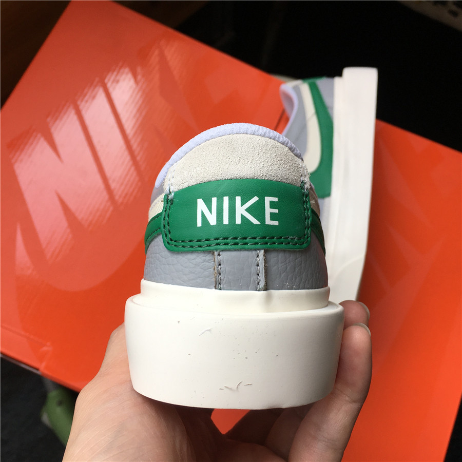 Sacai x Nike Blazer Low "Grey Green/Varsity White" фото № 4