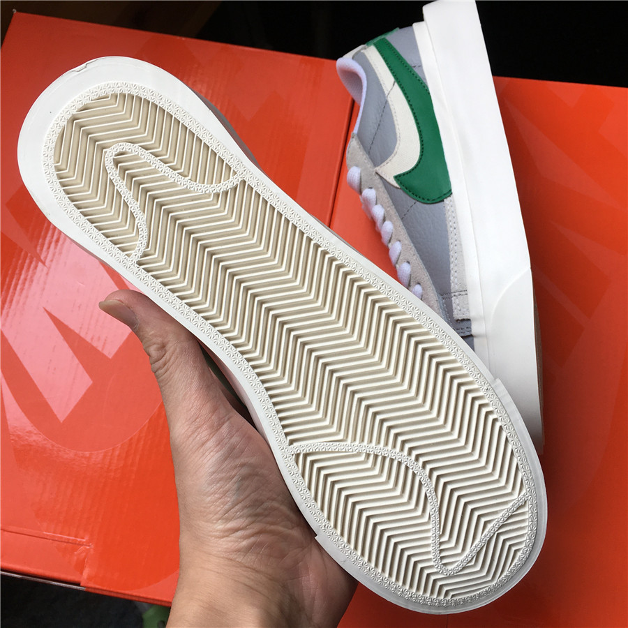 Sacai x Nike Blazer Low "Grey Green/Varsity White" фото № 5