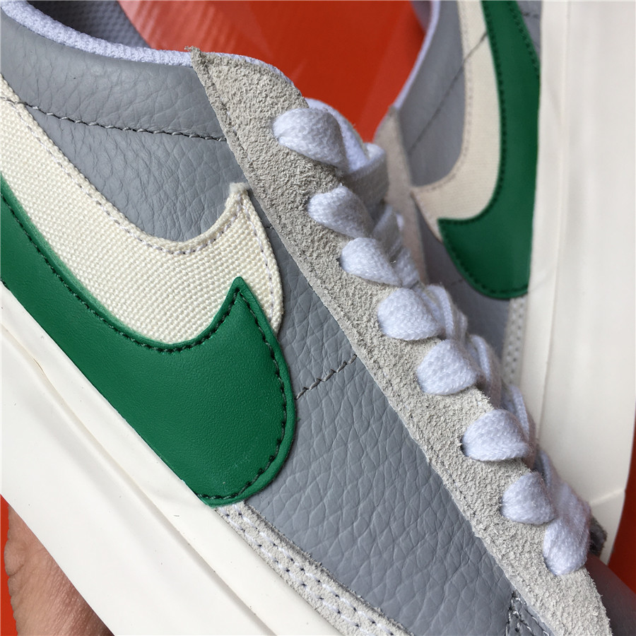 Sacai x Nike Blazer Low "Grey Green/Varsity White" фото № 8