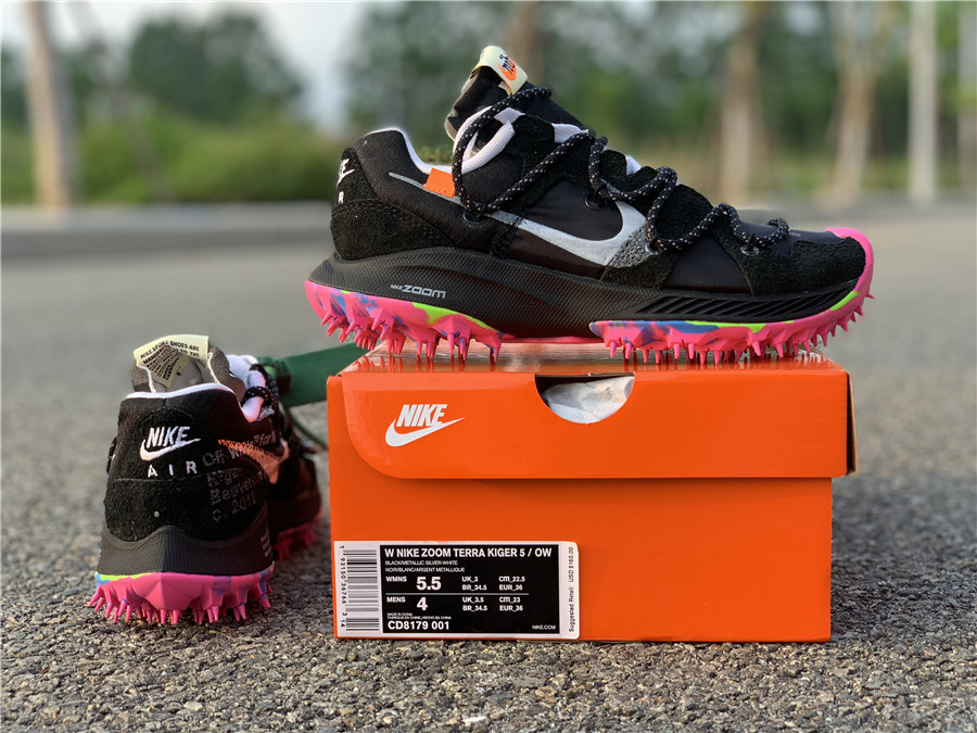 Off-White x Nike Zoom Terra Kiger 5 "Black" фото № 5