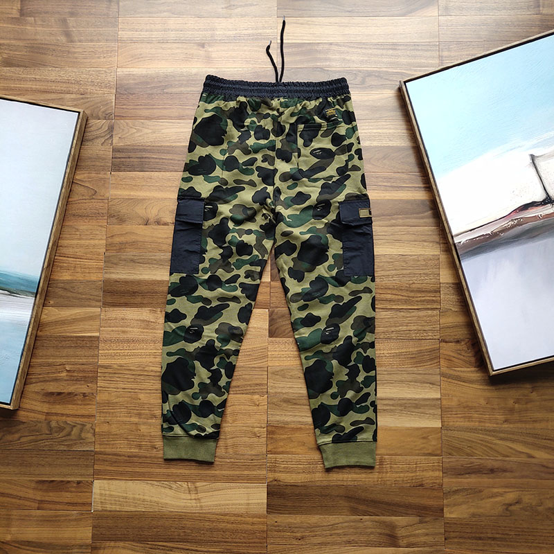 Штаны Bape Camo Shark "Green" фото № 4