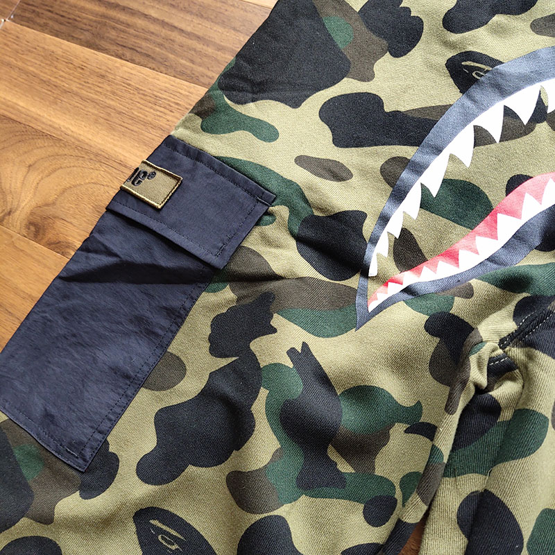 Штаны Bape Camo Shark "Green" фото № 8