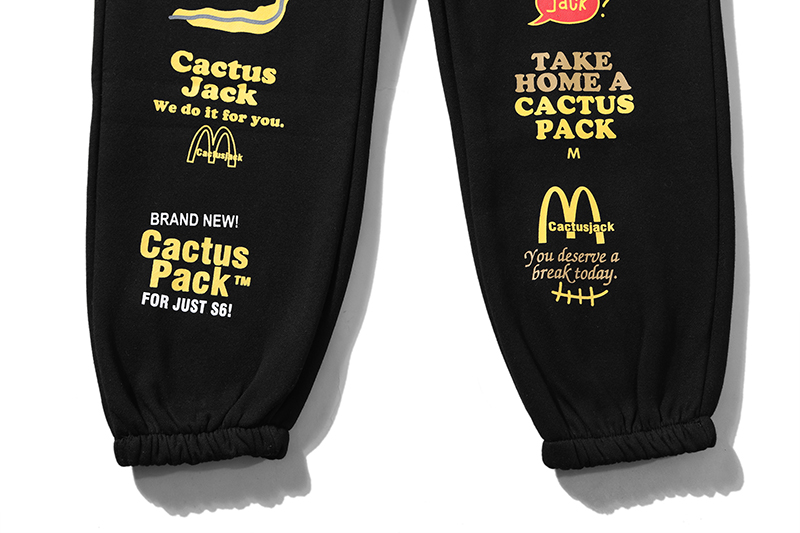 Штаны Cactus Jack Merch Travis Scott Logo "Black" фото № 8
