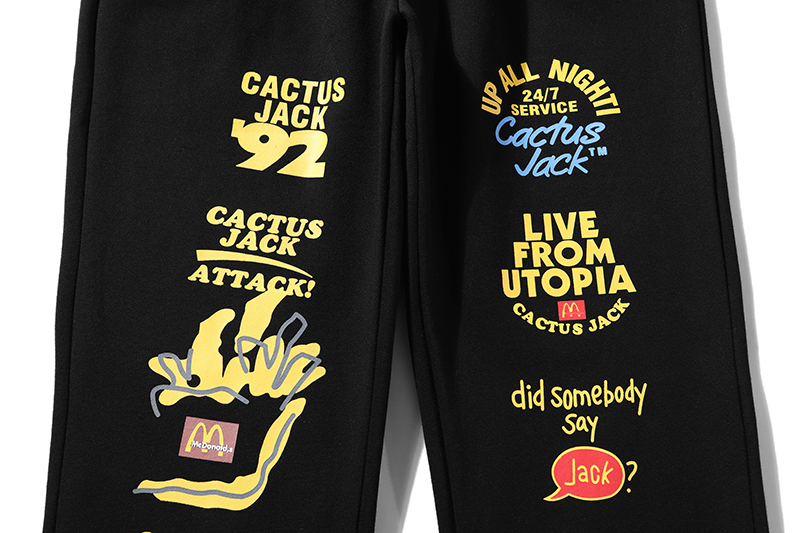 Штаны Cactus Jack Merch Travis Scott Logo "Black" фото № 9