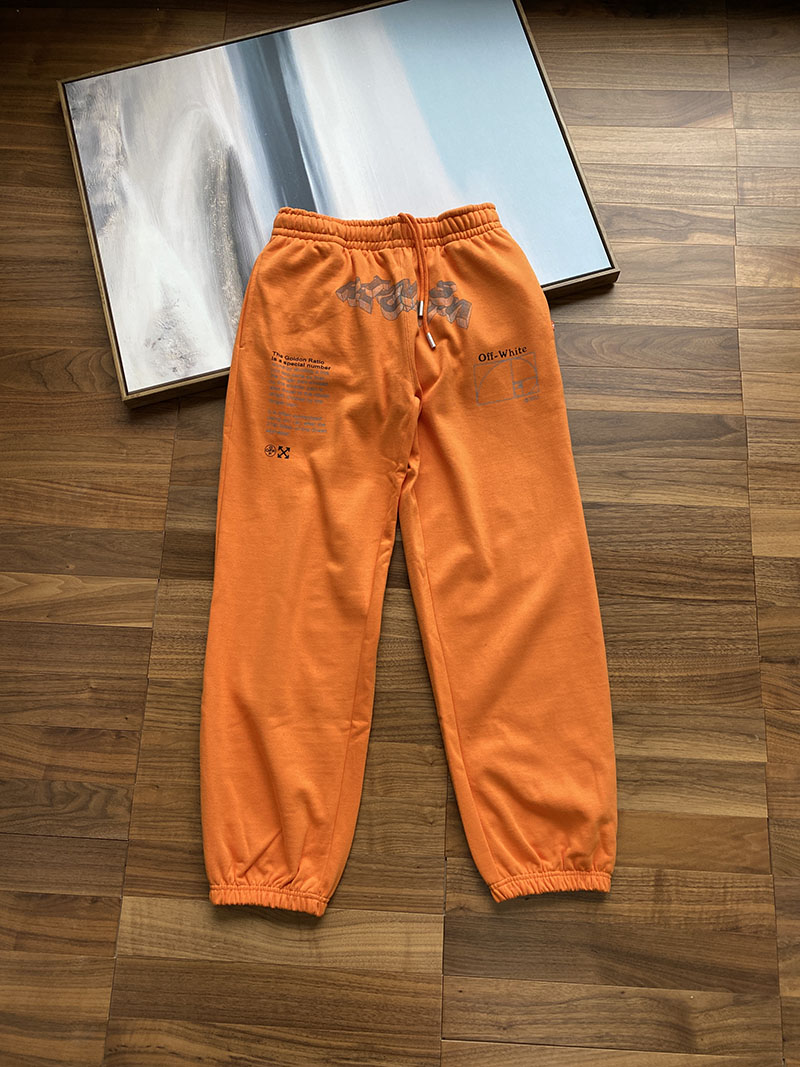 Штаны Off White Rationalism "Orange" фото № 2