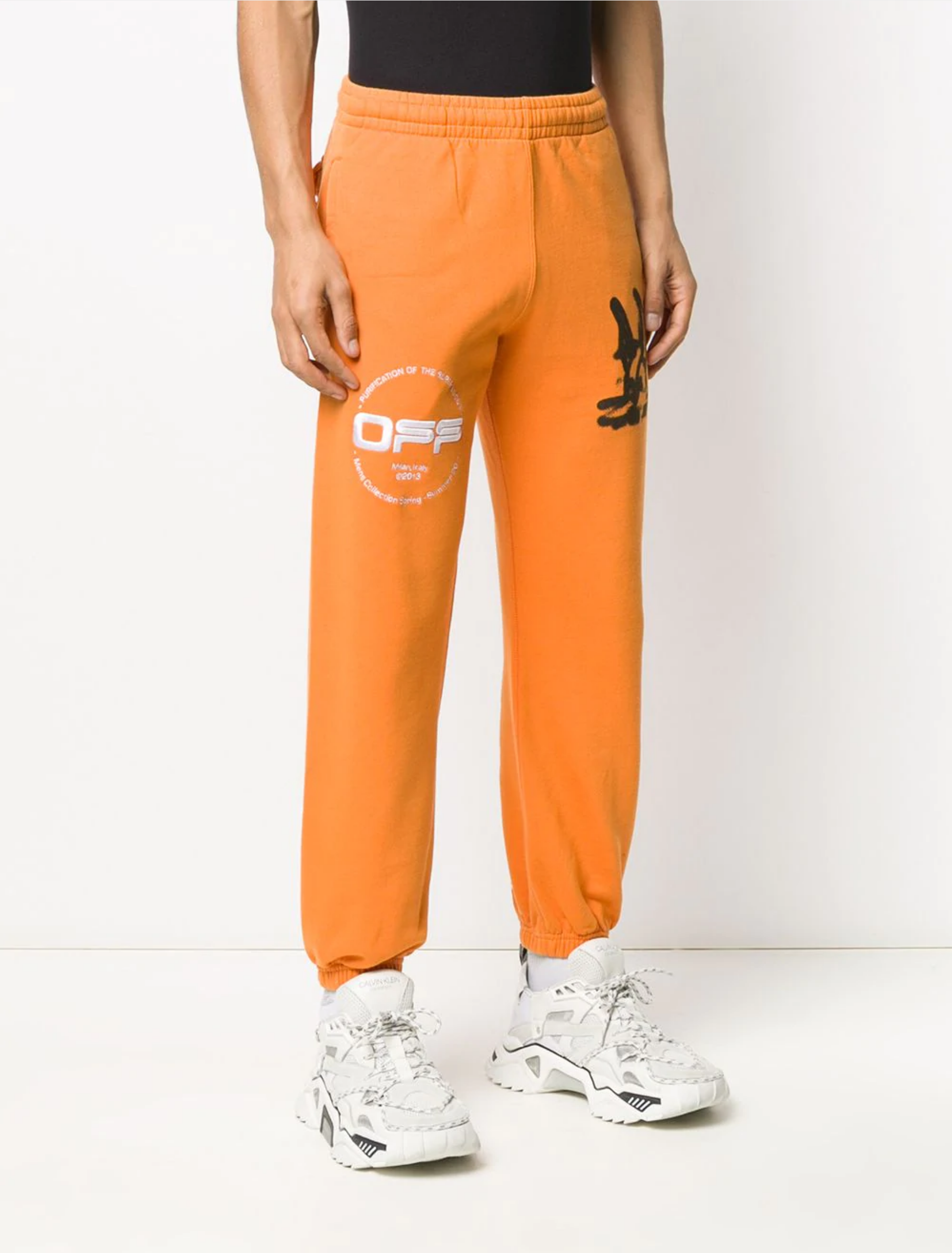 Штаны Off White Golden Ratio "Orange" фото № 5