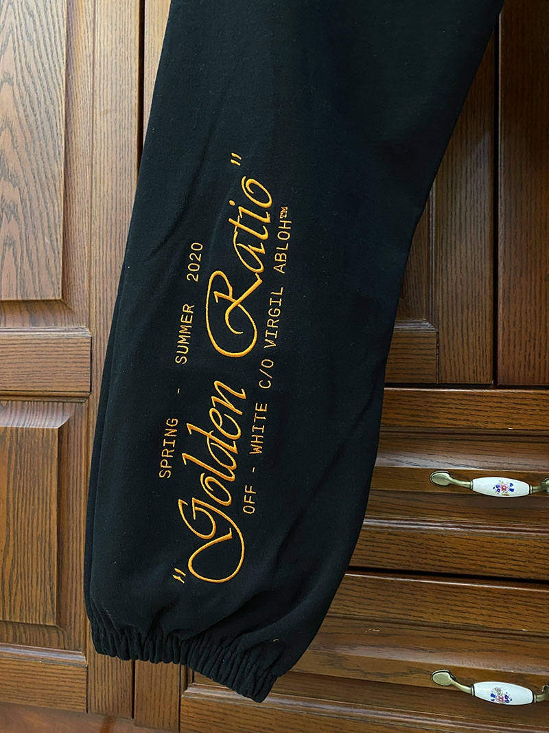 Штаны Off White Golden Ratio "Black" фото № 4